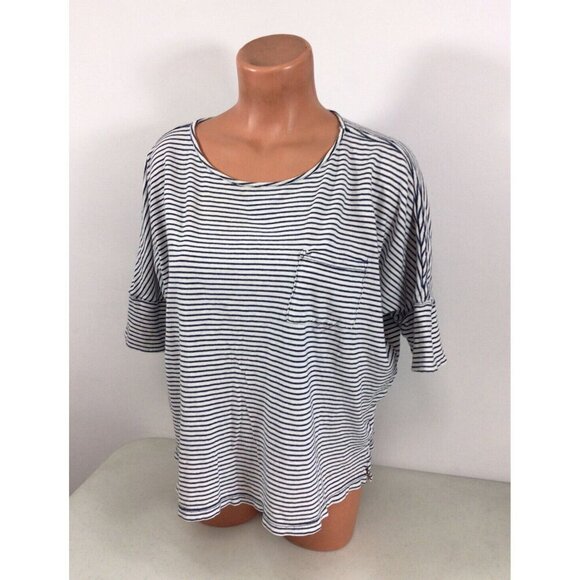 Splendid Stripe Top Blouse Womens Small - Picture 1 of 5